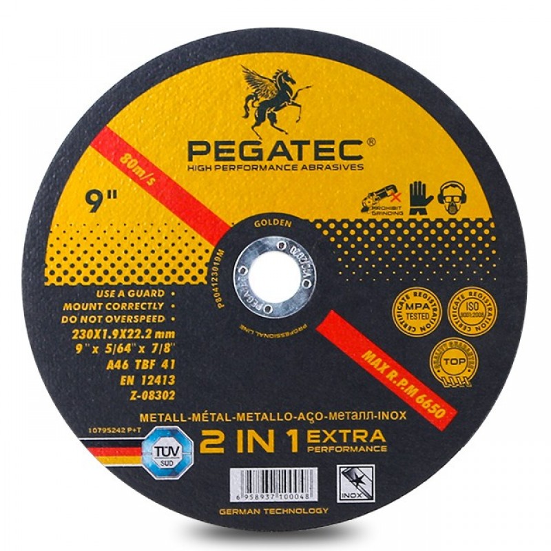 PLOČA REZNA 230X1,9 METAL/INOX PEGATEC