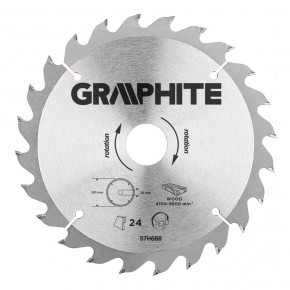 PILA KRUŽNA GRAPHITE TM 160X30mm/30