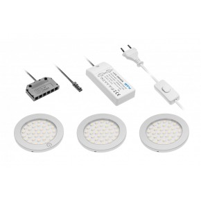 SET LED CASTELLO 3x2,8 W ALUMINIJ 3000 K
