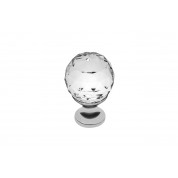 RUČICA GUMB CRYSTAL PALACE A 25 mm KROM-KRISTAL