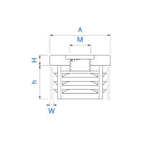 ČEP ZA CIJEV  PVC  25 X 25 M8
