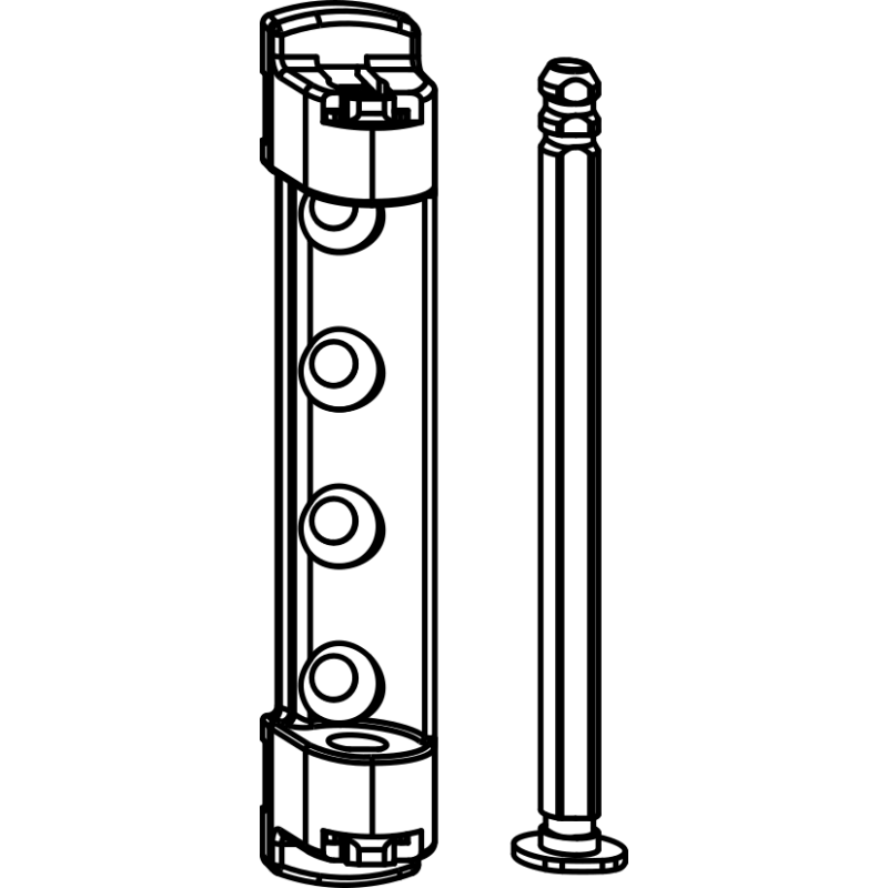 Winkhaus Scherenlager SL.K.3-6.130 in Weiß RAL 9016