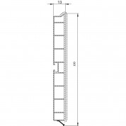 COKLA  100 mm  PVC BIJELI  MAT 4 met  VOLP