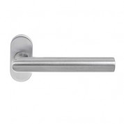 Kvaka APECS Karla oval inox rozeta cilindar
